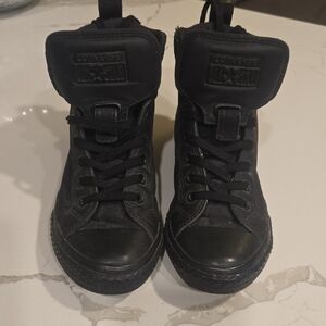 Converse Kids All Black High-Top Sneakers
